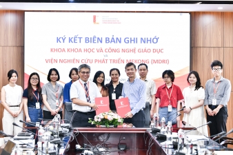 Viện Nghiên cứu Phát triển Mekong kí kết thỏa thuận hợp tác với Khoa Khoa học và Công nghệ Giáo dục – Đại học Bách khoa Hà Nội