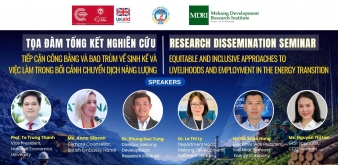 RESEARCH DISSEMINATION SEMINAR: Equitable and Inclusive Approaches to Livelihoods and Employment in the Energy Transition